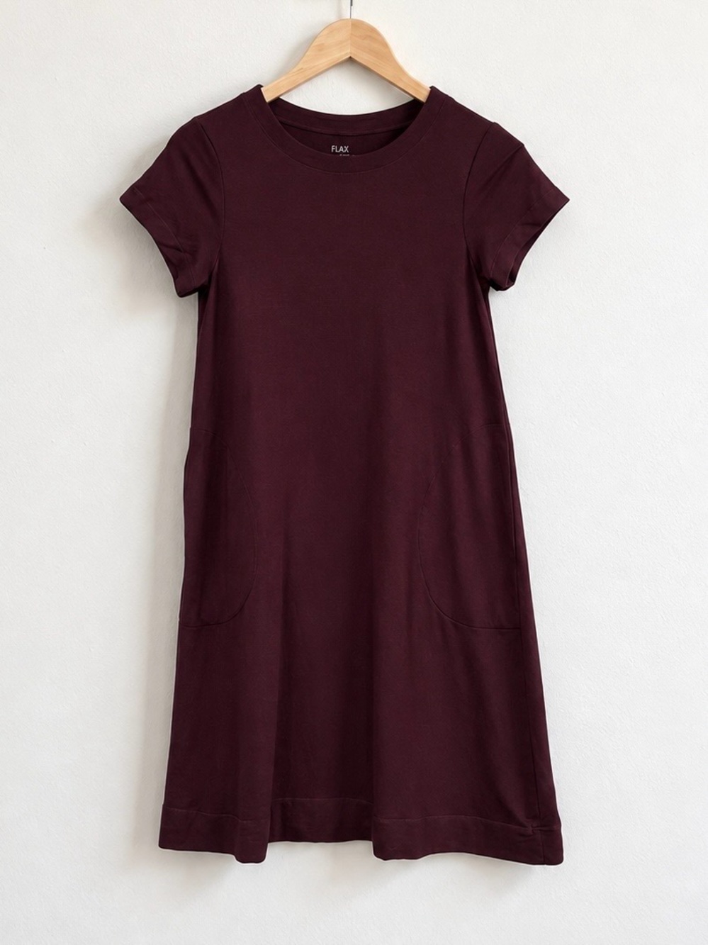 FLAX In-Motion Short Sleeve Pocket Dress Size Petite